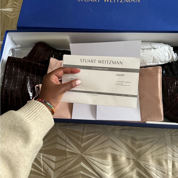 Stuart Weitzman Lucite 100 Wedge Boot - Picture 5 of 7